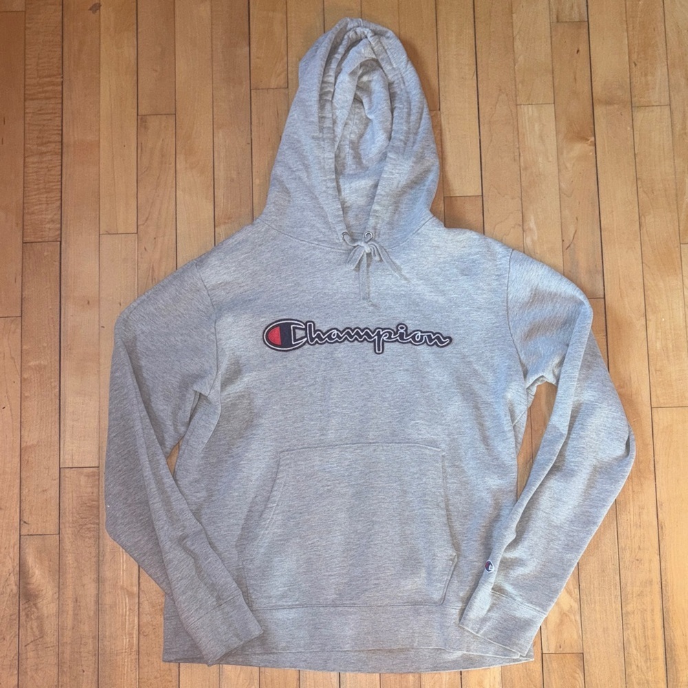 Champion Heather Gray Pullover Hoodie men’s size medium